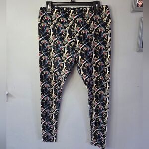 Lularoe Disney Villains Snow White Witch  Leggings Size TC Tall & Curvy Goth Emo